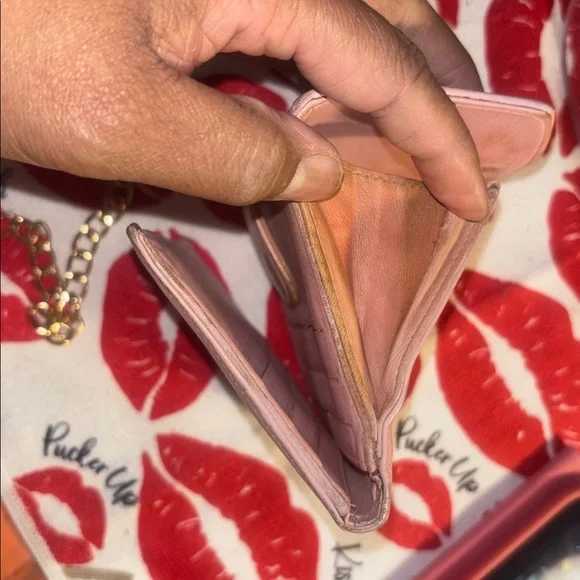 CHANEL Pink Mini Wallet with Gold Chain - Picture 8 of 12